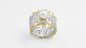 Preview: Perlen Ring 925 Silber vergoldet – Statement Schmuck mit Süßwasserperle